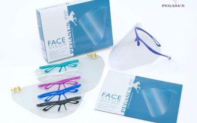 Face Shield Frame Blue + 12 Visors